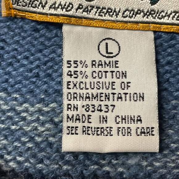 Vintage Heirloom Collectibles HOLIDAY SNOWMAN Sweater Size L Zip Cardigan Frosty - Picture 11 of 14